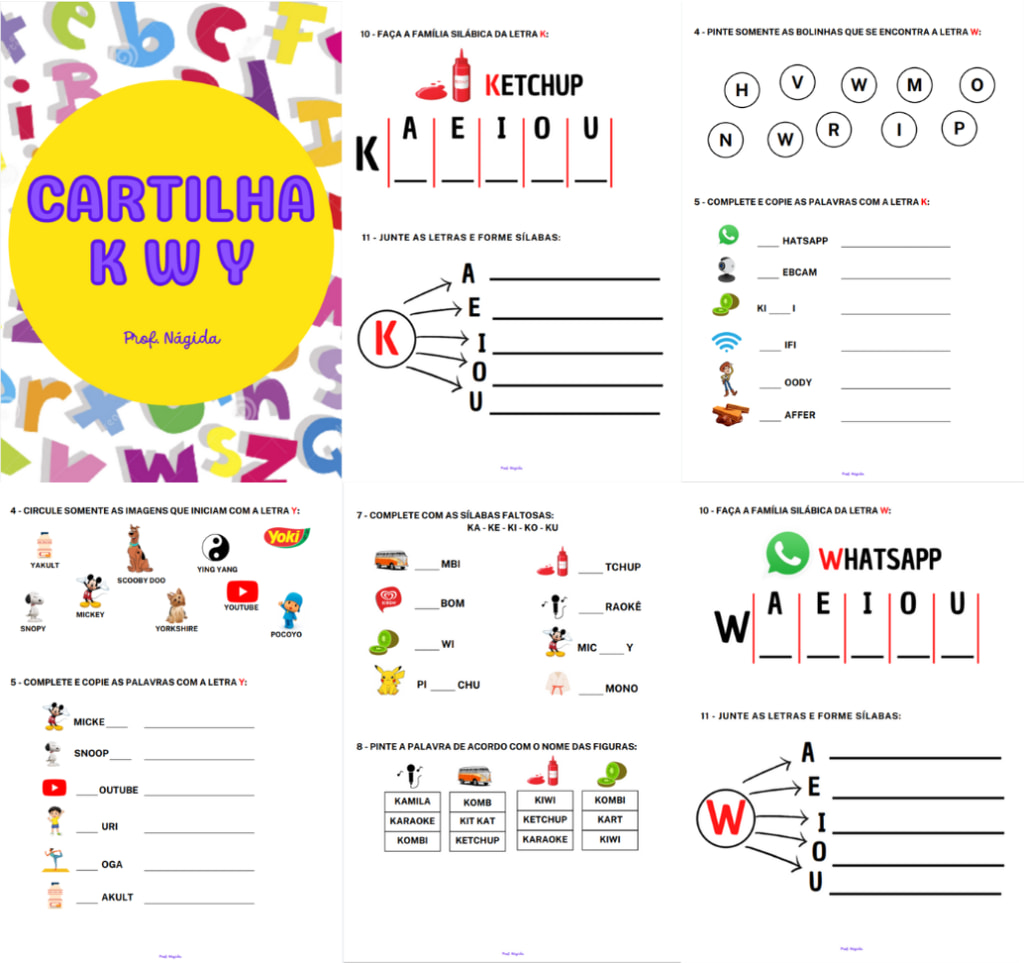 Combo Cartilhas – Prof. Nágida – Prof. Nágida